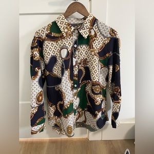 *NEW* CHAIN PRINT BLOUSE
